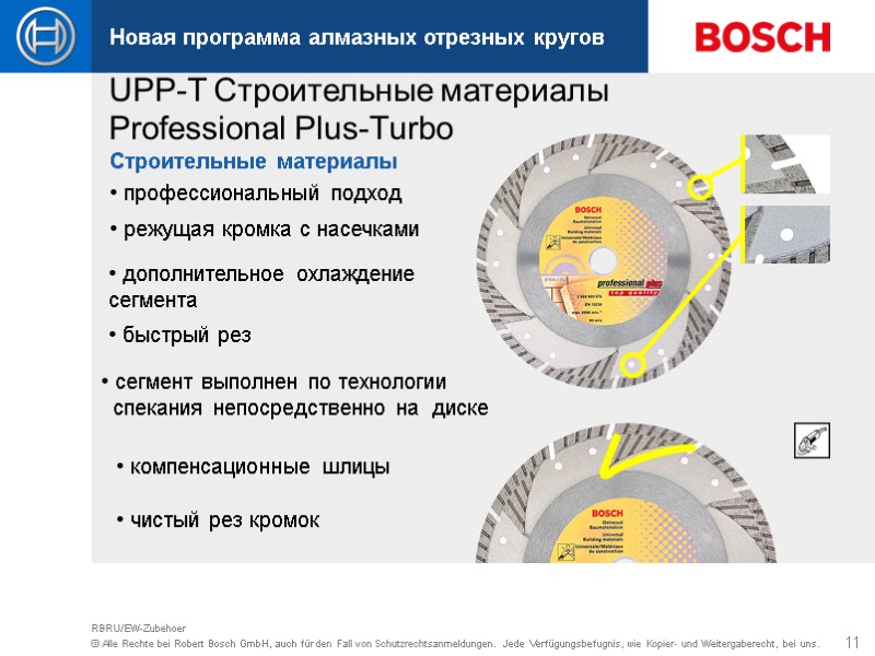 11 RBRU/EW-Zubehoer  профессиональный подход  сегмент выполнен по технологии   спекания непосредственно